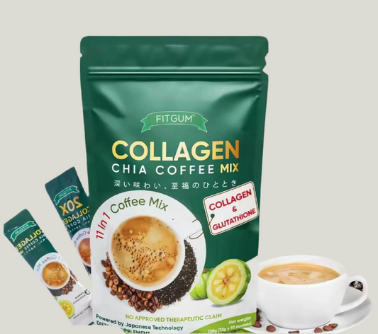 Fit Gum Collagen Chia Coffee Mix