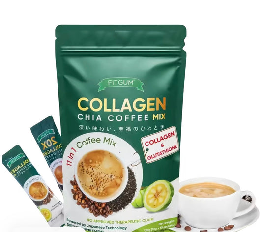Fit Gum Collagen Chia Coffee Mix
