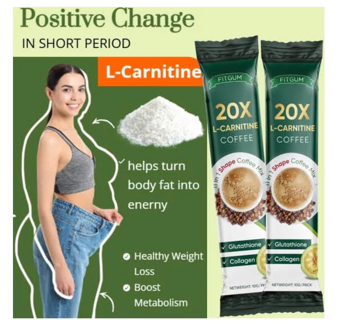 Fit gum 20x Collagen Chia Coffee