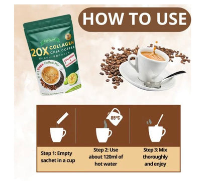 Fit gum 20x Collagen Chia Coffee