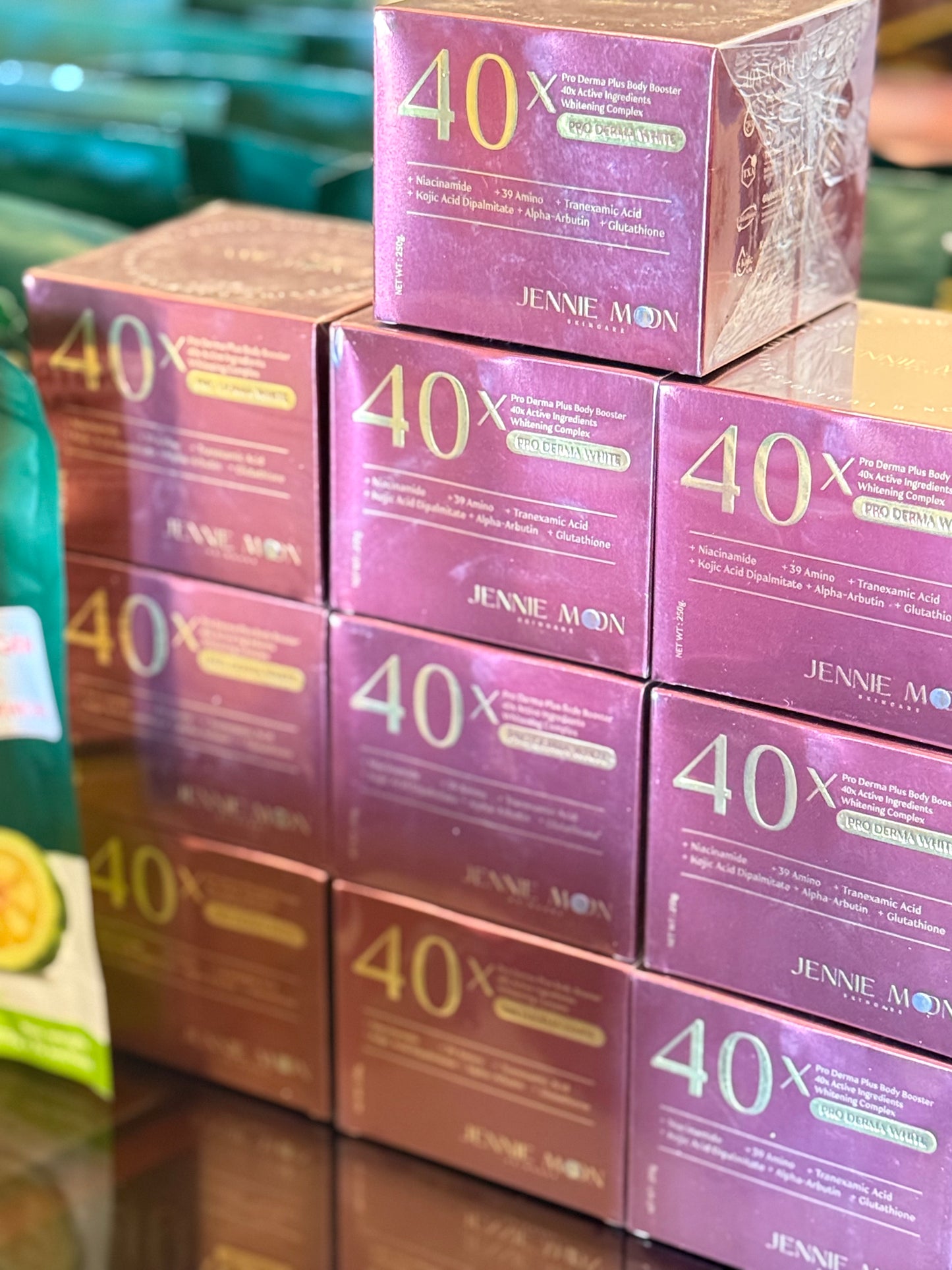 Jennie Moon 40x Pro derma plus,Body Booster Whitening